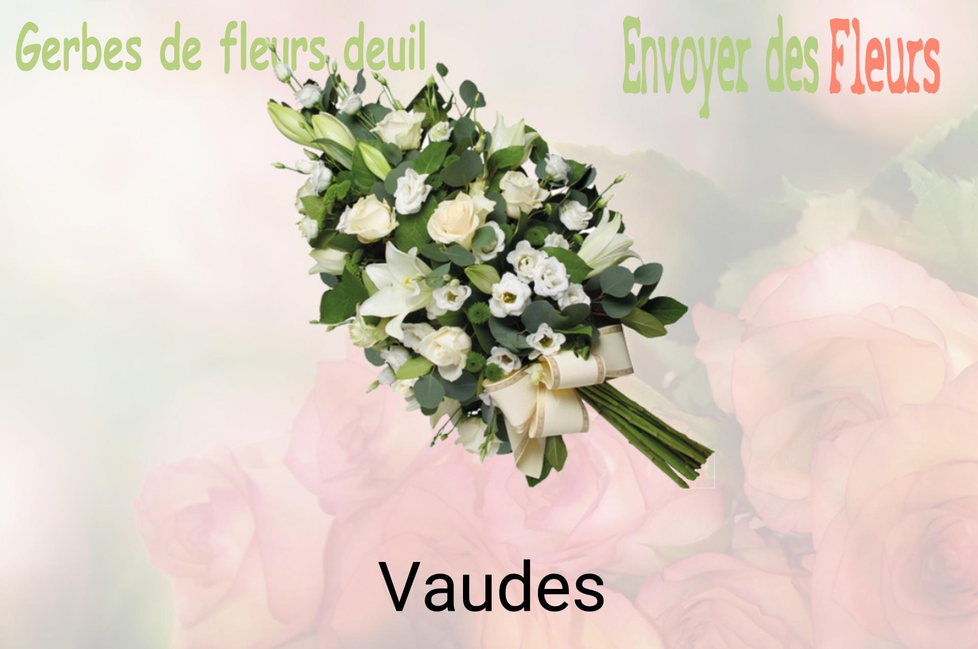 Gerbe de fleurs de deuil livrée à Vaudes